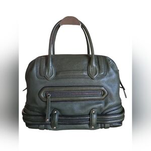 Cole Haan Olive Green Leather Satchel